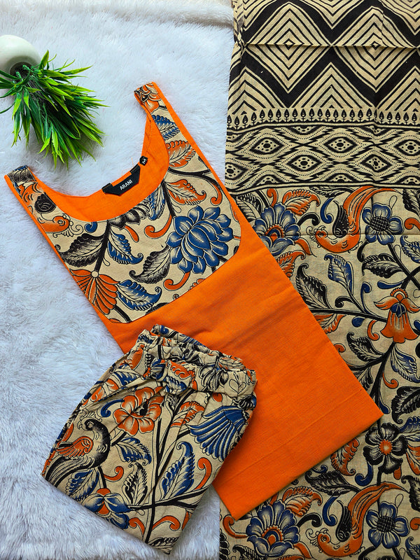 PREMIUM KALAMKARI COTTON SALWAR SETS / 0564