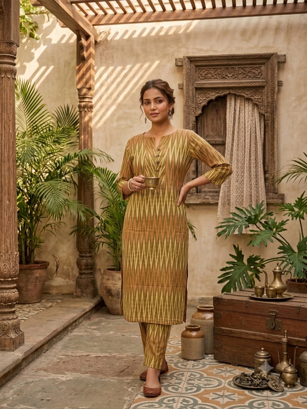 POCHAMPALLY IKKAT COTTON CO-ORD SETS 0590