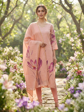 PREMIUM TUSSAR SILK KURTI +DUPPATTA 0569