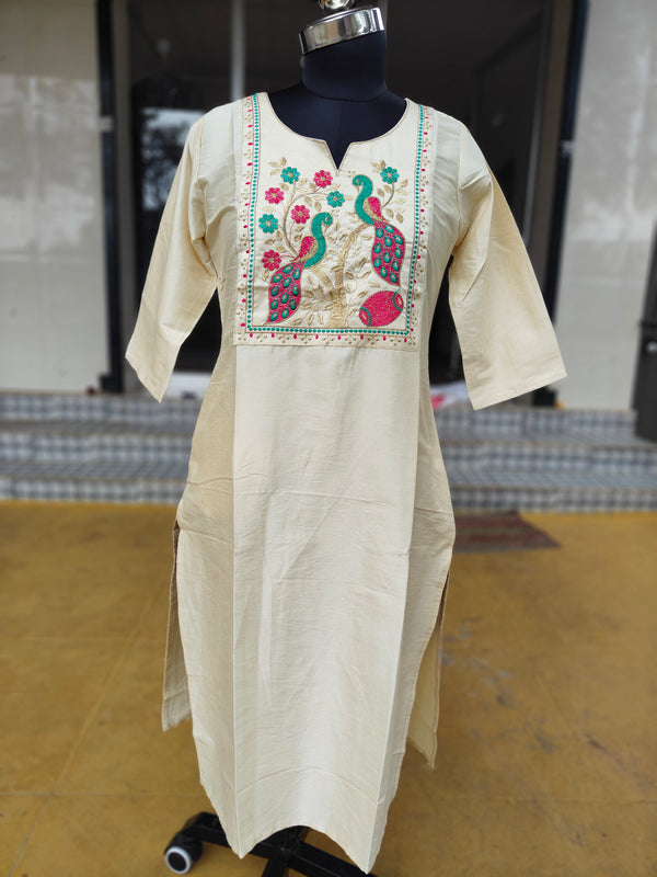 EMBROIDERY OFFICE /COLLEGE WEAR KURTIS 0456