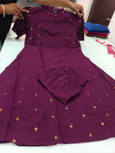 PREMIUM A-LINE WINE RAW SILK CORD SETS 0528