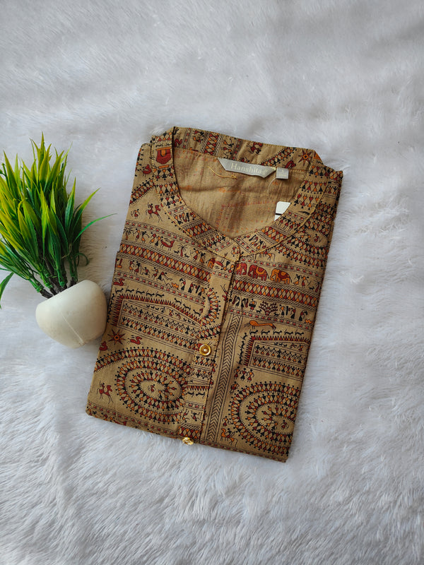 WARLI PRINTED PREMIUM FLEX COTTON KURTIS 0481