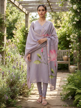 PREMIUM TUSSAR SILK KURTI +DUPPATTA 0569