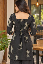 BLACK PEPLUM CO-ORD SETS 0654