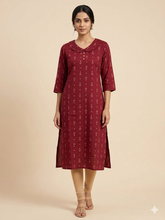 COTTON  MAROON OFFICE /COLLEGE WEAR KURTIS 0563