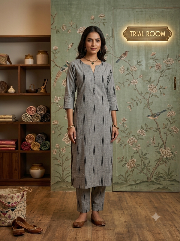 POCHAMPALLY IKKAT COTTON CO-ORD SETS 0590
