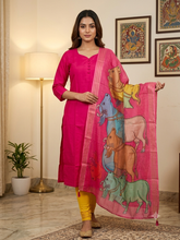VATICAN SILK KURTI+DUPPATTA 0663