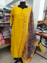 VATICAN SILK KURTI+ KALAMKARI KOTTA DUPATTA 0484