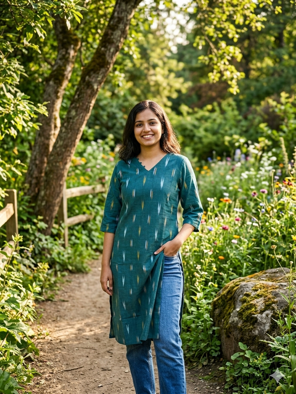 POCHAMPALLY IKKAT COTTON KURTIS 0576
