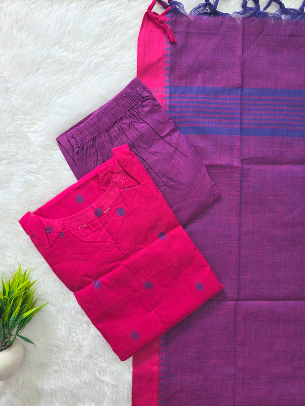PREMIUM HANDLOOM COTTON SALWAR SETS 0444