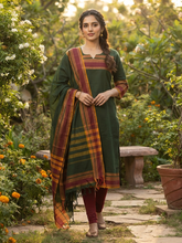 PREMIUM KANCHI COTTON KURTI + DUPATTA 0479
