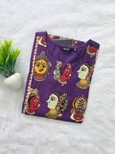 KALAMKARI THEMED BERLIN SILK KURTIS 0615
