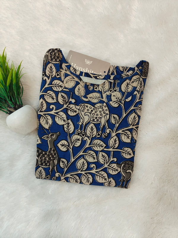HAND PRINTED PREMIUM KALAMKARI KURTIS 0482
