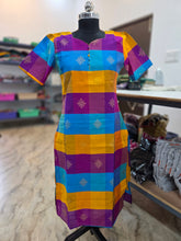 PREMIUM MULTI COLUR RAW SILK KURTIS 0514