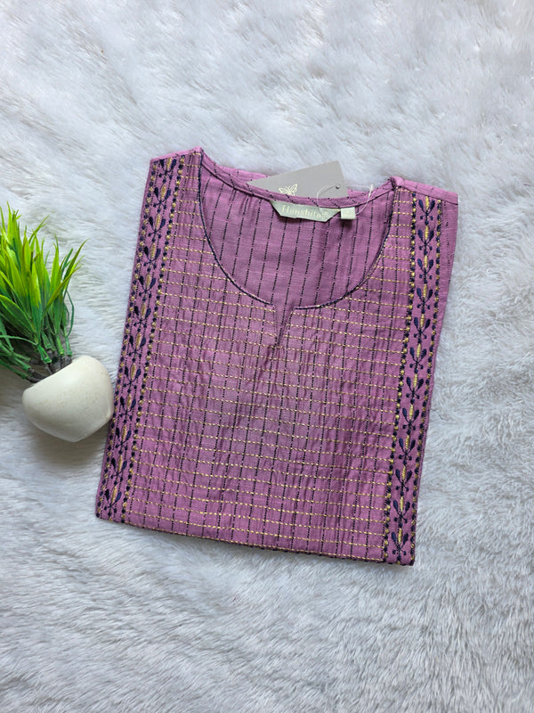 THREAD EMBROIDERY SILK COTTON KURTIS 0530