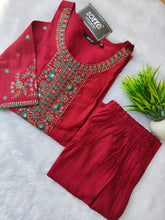 PREMIUM VATICAN ETHNIC SILK KURTI +PANT SETS 0496
