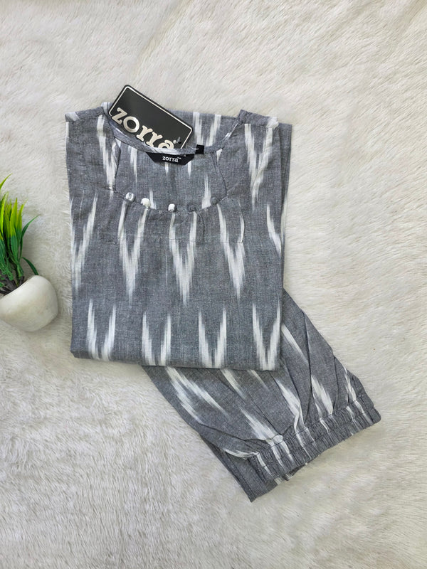 POCHAMPALLY IKKAT COTTON CO-ORD SETS 0590