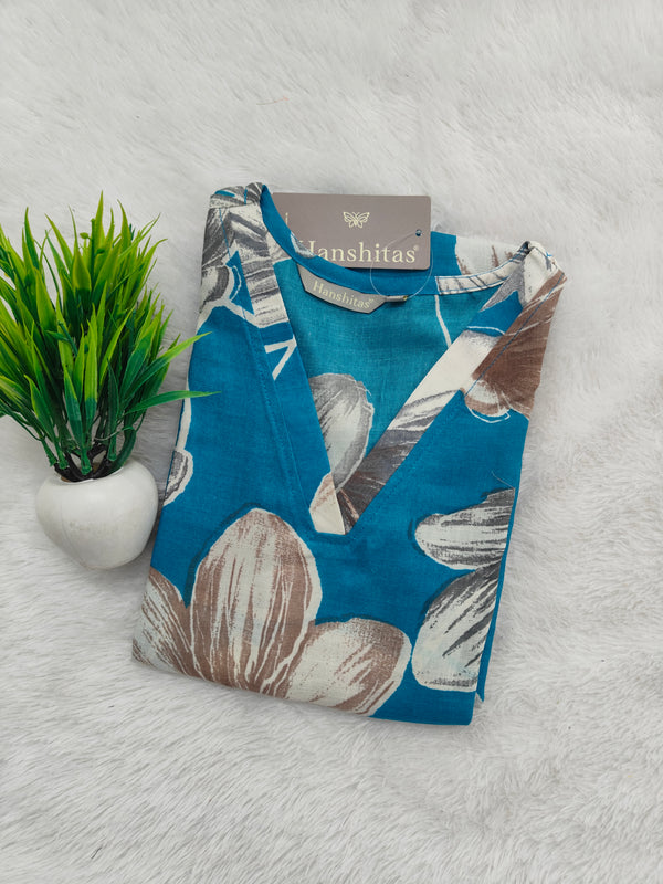 LINEN SLUB COTTON KURTIS 0445