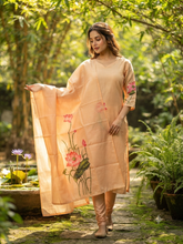 PREMIUM TUSSAR SILK KURTI +DUPPATTA 0569