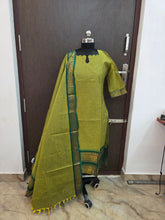 PREMIUM HANDLOOM KANCHI COTTON KURTI WITH DUPATTA 0619