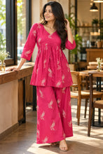 RANI PINK PEPLUM CO-ORD SETS 0654